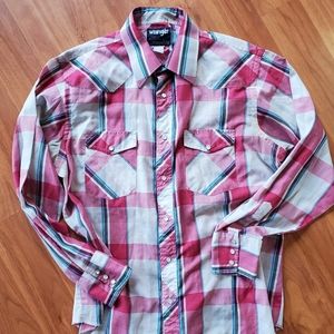 Men's Longsleeve Wrangler Pearl Button Shirt